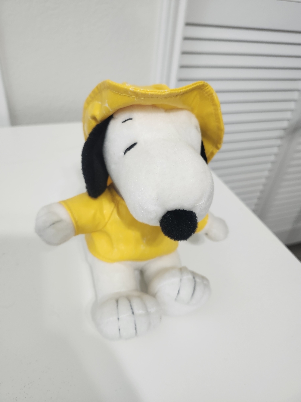 Snoopy Yellow Raincoat Plush Stuffed Animal